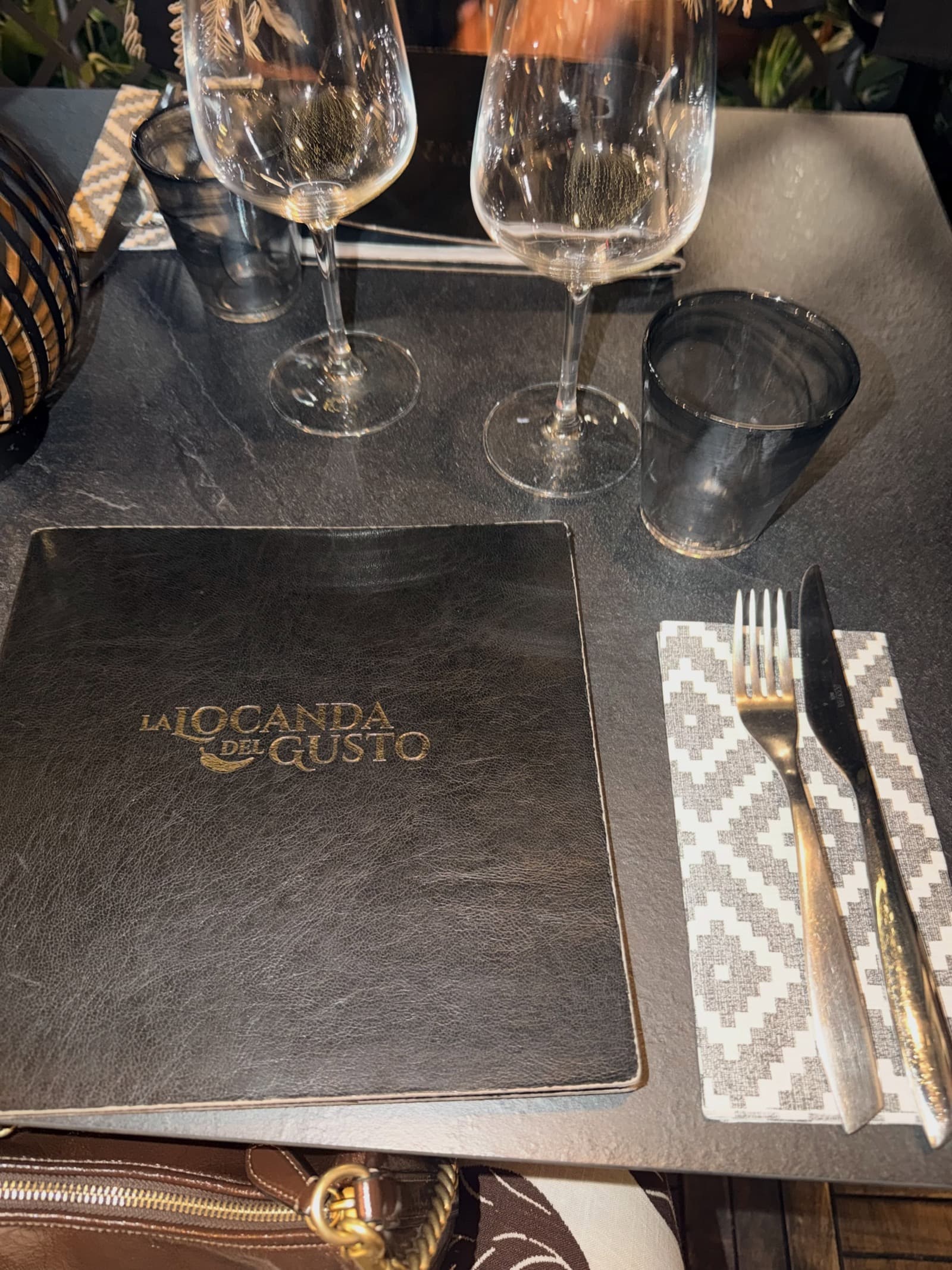 The table at La Locanda del Gusto